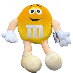 2000 M&M’s Yellow Poseable Plush Stuffed Animal
